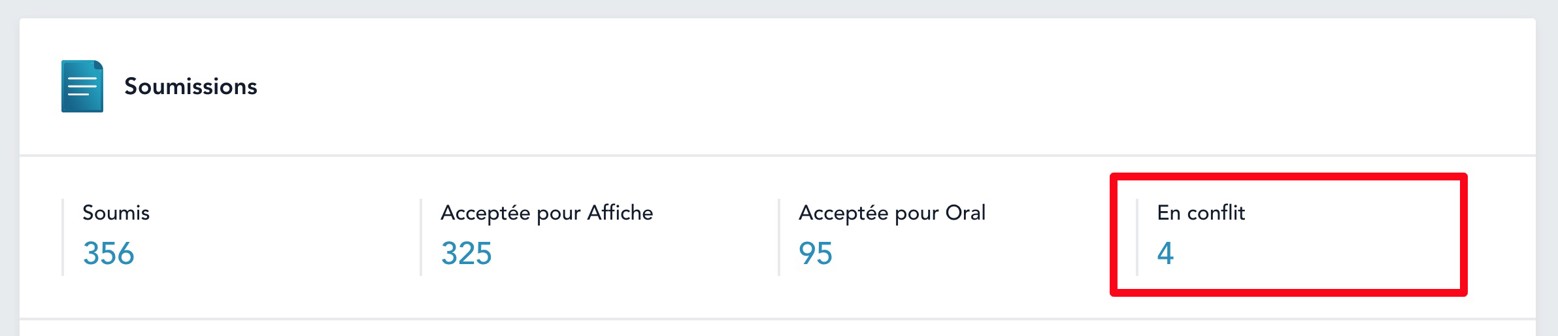 Présentations en conflit d'horaire