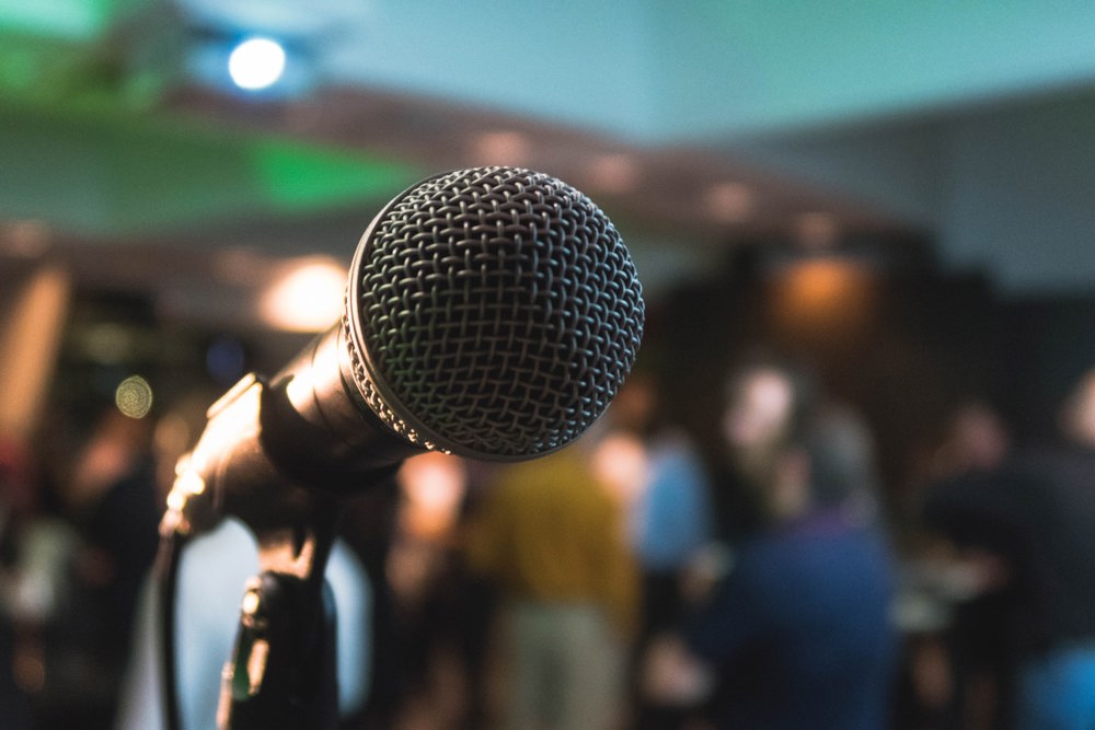 Microphone close up