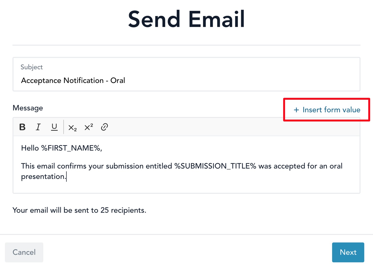 Event Registration Platform Fourwaves Email