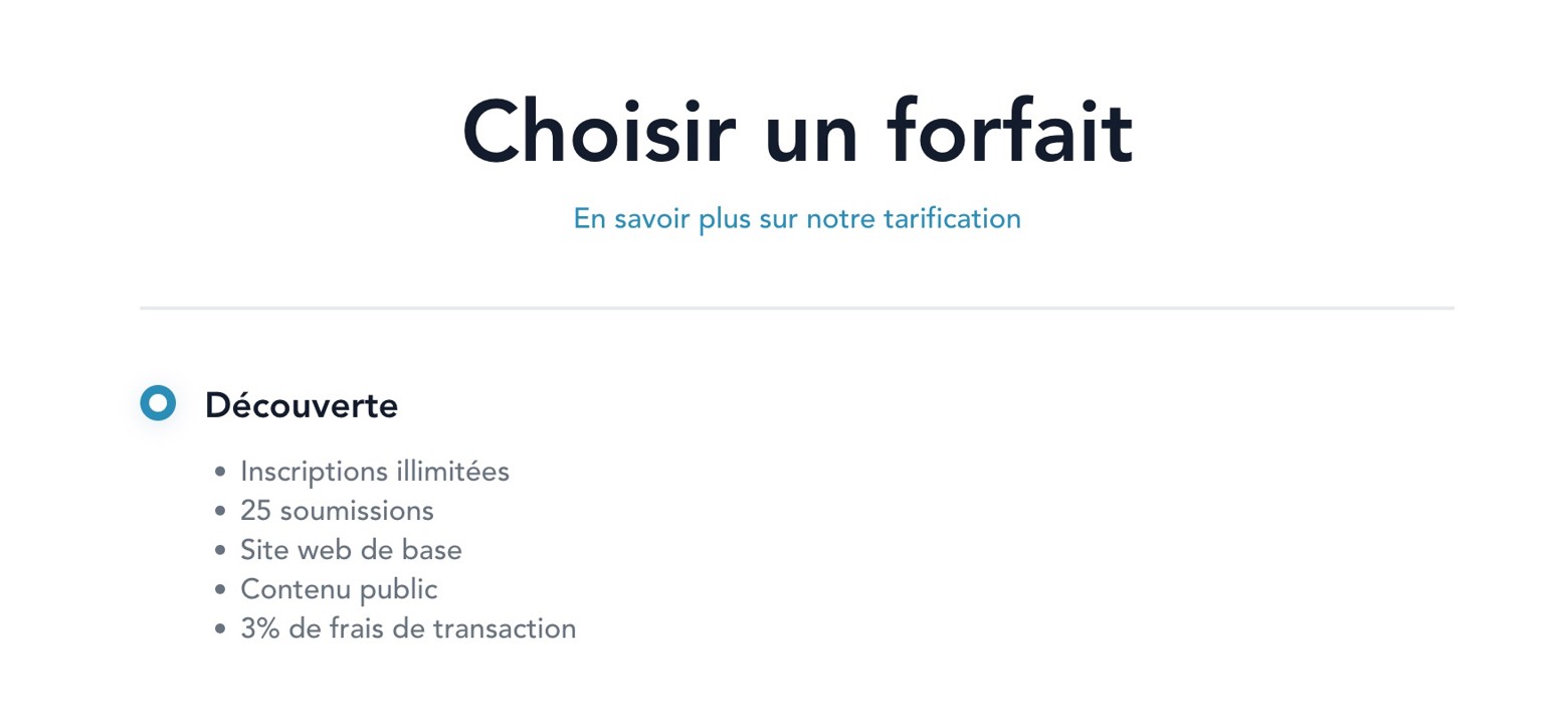 Déverrouiller avec le plan gratuit
