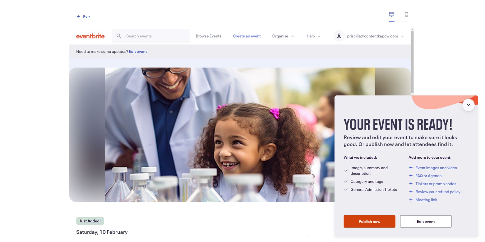 Event Registration Platform Eventbrite